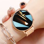 Smart Watch Bluetooth Phone Message Reminder NFC Access Control Payment Heart Rate Monitor Sleep Tracking Multifunctional for Girls