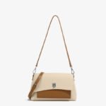 Genuine Leather Lock-Buckle Underarm Shoulder Bag – High-End Korean Style Small Square Bag, Light Luxury Retro Casual