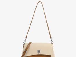 Genuine Leather Lock-Buckle Underarm Shoulder Bag – High-End Korean Style Small Square Bag, Light Luxury Retro Casual