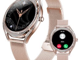 V66 Smart Watch – Multi-Functional Sports Bracelet for Women, Diamond Craft, Health & Call