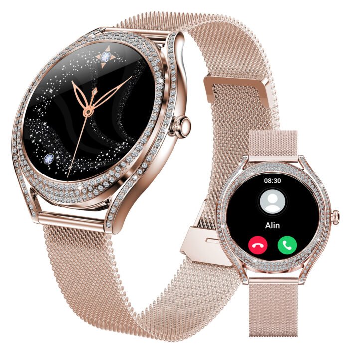 V66 Smart Watch – Multi-Functional Sports Bracelet for Women, Diamond Craft, Health & Call - Image 1