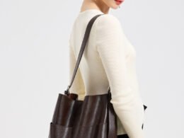 Spring Vintage Vegetable‑Tanned Leather Single‑Shoulder Underarm Tote Bag – Women's Large Capacity, Lazy Style, Mother‑Daughter