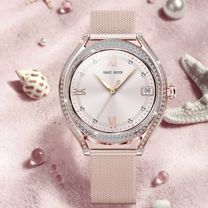 V66 Smart Watch – Multi-Functional Sports Bracelet for Women, Diamond Craft, Health & Call - Image 3