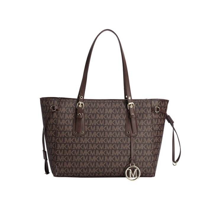 Cross-Border High-End Retro Printed Letter Shoulder Tote Bag – Large Capacity Women's Bag - Image 5