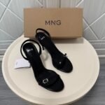 Women's Black High-Heeled One-strap Buckle Back-strap Sandals – Versatile Summer - Image 4