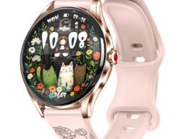 Cross-Border H03 Women’s Smart Watch – 1.32” AMOLED Spherical Round Ultra-Thin Design.