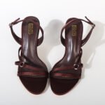 Elegant Black One-Strap French Socialite Sandals – Thin Heels for Women - Image 3