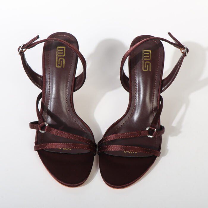 Elegant Black One-Strap French Socialite Sandals – Thin Heels for Women - Image 3