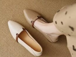 Women's Low-Heeled Flats – Thick Heel, Soft Leather, Soft Sole, Pointed Toe – Comfortable, Versatile, Non-Tiring Feet – Autumn Style