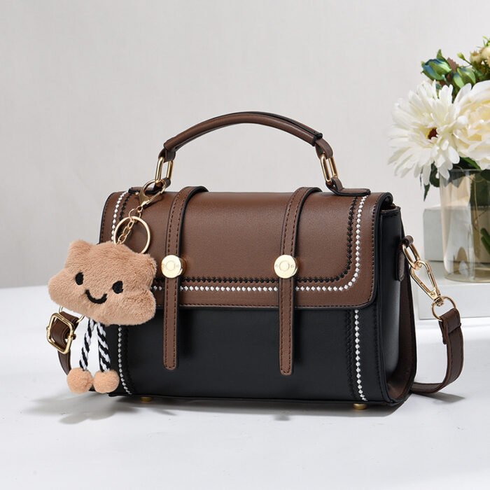 Textured Niche Design Women's Small Square Crossbody Bag – High-End for Girls - Image 3