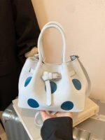 Polka Dot Shoulder Bag for Women – Large Capacity Commuter Tote, Underarm Style, Spring Fashion - Image 2