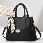 New Women's Solid Color Handbag – Lock Closure, Diagonal Texture, Versatile Casual Shoulder Bag – Imported - Image 2