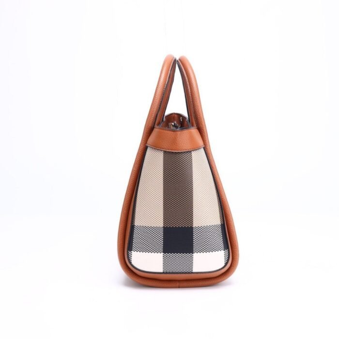 High-End Plaid Shoulder Crossbody Tote Bag – Large Capacity, Stylish Women's Handbag - Image 3