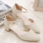 Baotou Women's Chunky Heel Sandals – Mid Heel, Single-Layer, Pointed Toe, Comfortable, All-Match Spring & Summer Work Sandals - Image 2