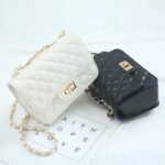 Korean Style Rhombus Chain Small Square Bag – Versatile Single-Shoulder, Underarm, Crossbody