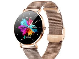 Women's Smart Bluetooth Watch with Stainless Steel Strap, Heart Rate Monitor, Sports Features, Call Function
