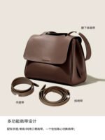 Genuine Leather Bag for Women High-End Niche Tote Bag Large Capacity Crossbody Bag Women's Commuter Handbag - Image 5