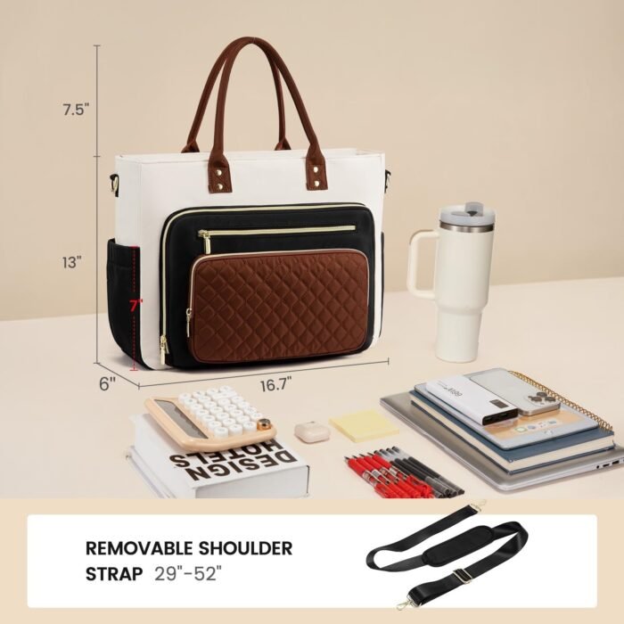 Women's Cross-Border Handbag – Large Cup Holder, Nurse Bag, Laptop Briefcase, Large Capacity - Image 3