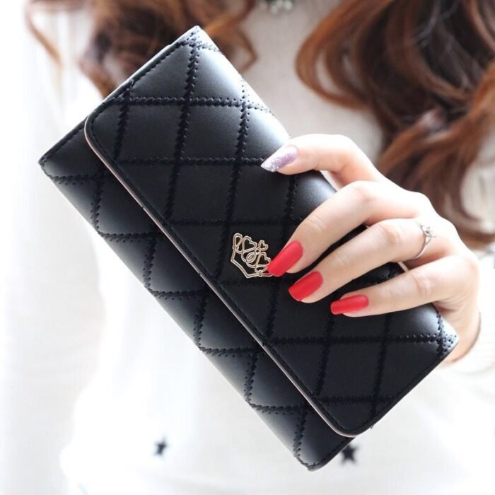 Classic Women's Long Crown Wallet – Multifunctional Large-Capacity Coin Purse & Mini Bag - Image 5