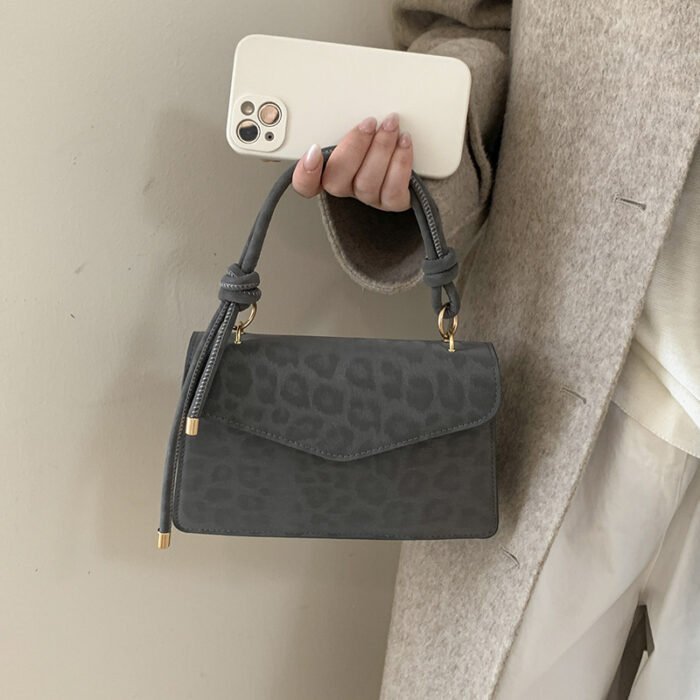 Fashionable Leopard Print Small Square Shoulder Crossbody Bag for Women – Retro Commuter, Autumn 2026 Trend, Simple Foreign Style - Image 3