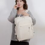 Women's 24-Inch Boarding Bag with Dry/Wet Separation & Laptop Compartment – 40x30x20 cm Travel Backpack - Image 3