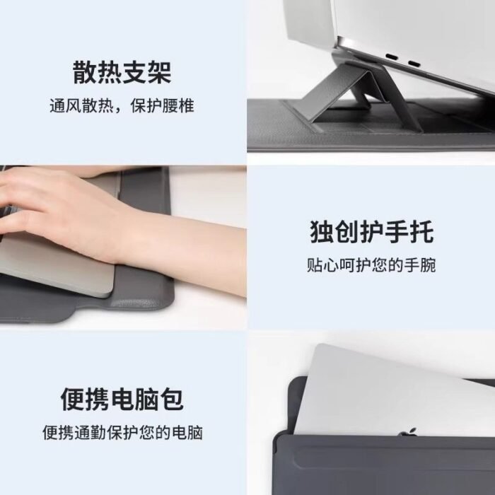 Waterproof Laptop Bag with Stand & Inner Sleeve – Fits Apple, Huawei, MateBook 14” & 15” Laptops - Image 3