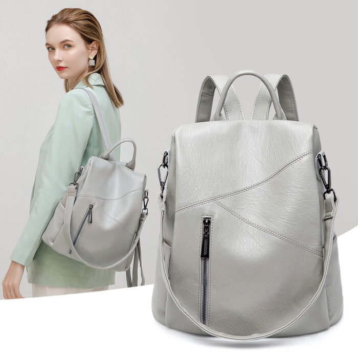 Anti-Theft Backpack for Women – Large Capacity, Simple & Versatile College & Travel Bag – Cross-Border Wholesale, Amazon Friendly - Image 1