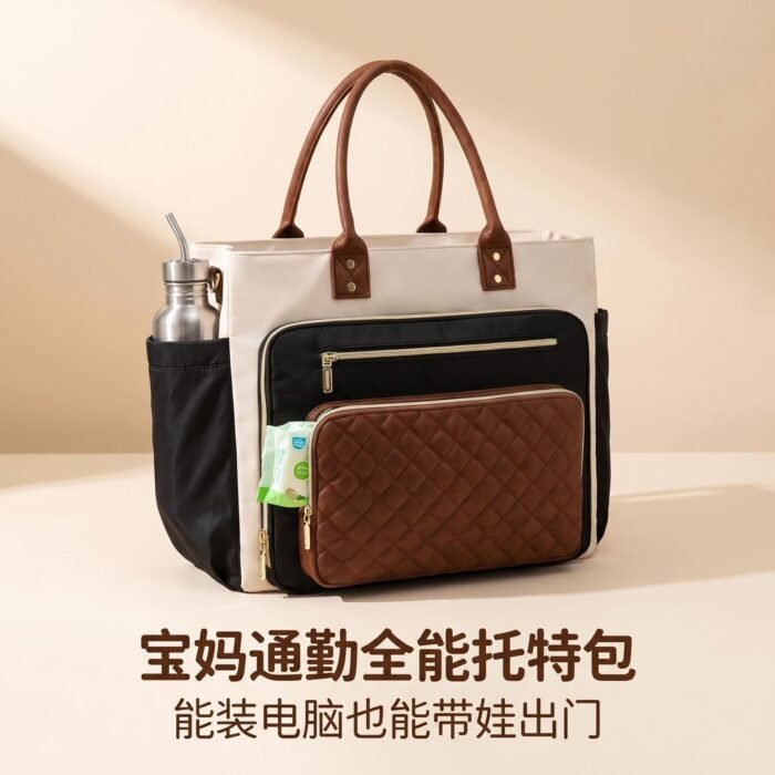 Women's Cross-Border Handbag – Large Cup Holder, Nurse Bag, Laptop Briefcase, Large Capacity - Image 1