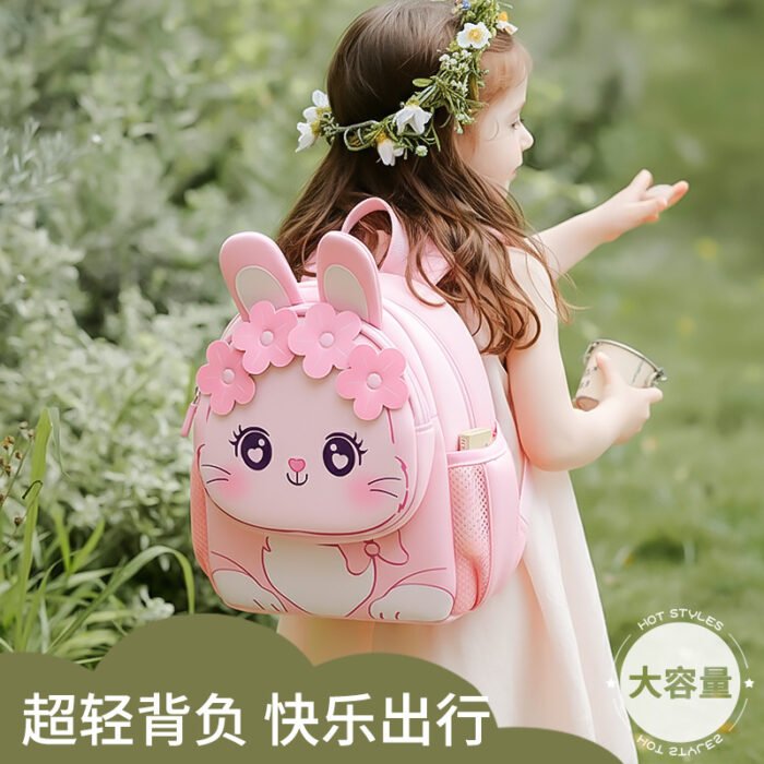3-6 Year Old Baby Kindergarten Backpack – Lightweight Trendy Small Schoolbag for Girls, Cute Cartoon Design, Ideal for Class & Outdoor Use - Image 1