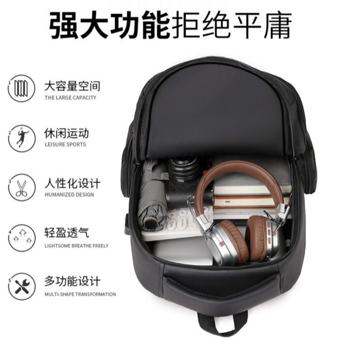 Men's Large-Capacity Business Backpack – Multi-Purpose Computer Bag for Commuting, Travel & Business Trips - Image 3