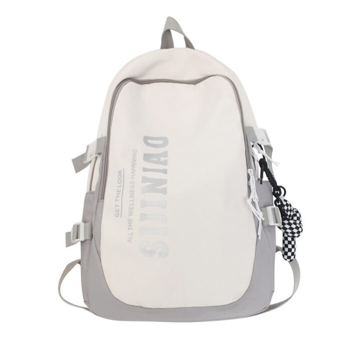 Large Capacity Simple School Backpack – Computer Backpack for Female & Male Junior High & High School Students - Image 5