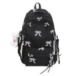 School Bag for Female Junior High School Students, High-Looking and Cute Bow-Knot Backpack, Large-Capacity Backpack for Elementary School Students in Grades Three to Six - Image 5