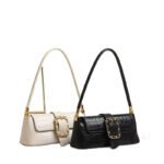 Women's High-End PU Leather Crocodile Pattern Crossbody Bag – Versatile Commuter Underarm Shoulder Bag - Image 5