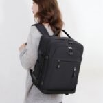 Women's 24-Inch Boarding Bag with Dry/Wet Separation & Laptop Compartment – 40x30x20 cm Travel Backpack - Image 2