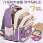 Spine-Protecting Lightweight Large Capacity Children's Backpack with Cute Cartoon Design – School Bag for Elementary School Girls – 2026 Model - Image 2