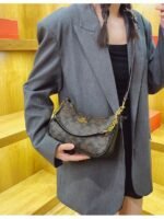 European American Retro Chain Monogram Underarm Bag – Large Capacity Versatile Crossbody Women’s Bag 2026 - Image 5