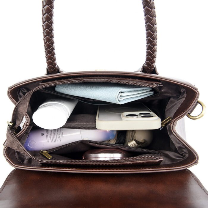 Large-Capacity Vintage Fashion Shoulder & Handbag – Simple, Versatile Women's Bag - Image 5