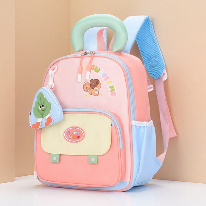 First Grade School Bag – New Style, Weight-Reducing, Spine-Protecting Backpack for Kids, Large Capacity, Lightweight – Suitable for Girls and Boys in Kindergarten - Image 2