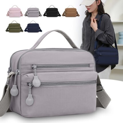 Women's Fashionable Nylon Crossbody Shoulder Bag – Small Square Multifunctional Handbag, Factory Direct Sale
