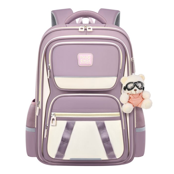 Lightweight Spine-Protection School Backpack for Girls Grades 1-6 – Extra Large Capacity, Load-Reducing Design - Image 5