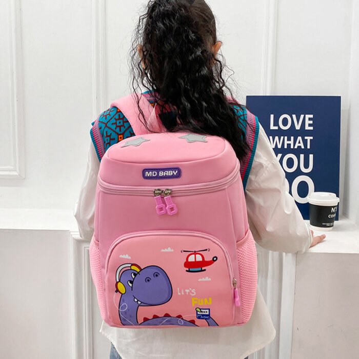 Cartoon Kids' Kindergarten School Bag – Breathable Backpack for Preschool Girls 3‑5 Years & Boys 3‑5 Years, Middle & Large Class - Image 3