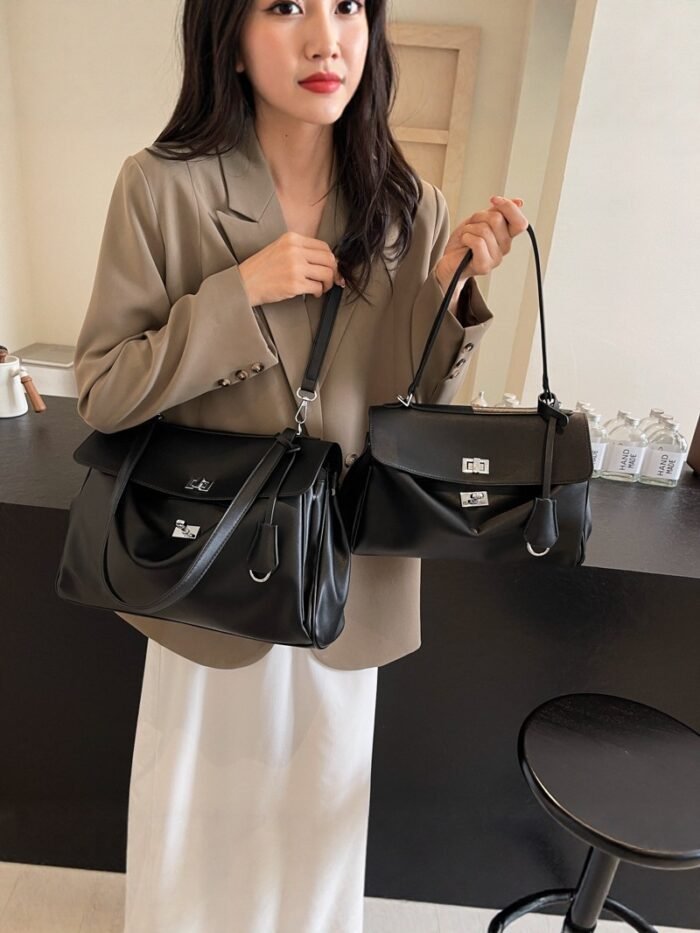 High-End Large-Capacity Tote & Crossbody Handbag for Women – Fashionable, Simple, Versatile, Ideal for Commuting - Image 4
