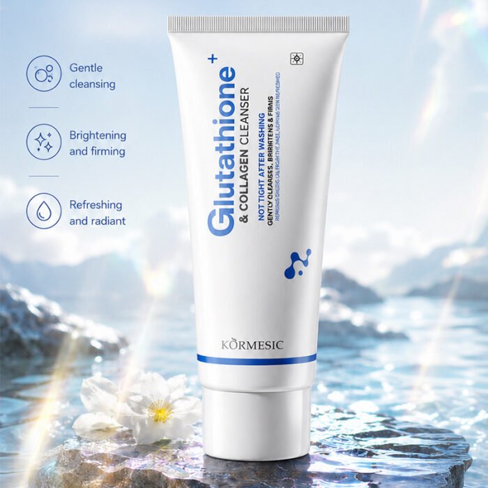 KORMESIC Glutathione Collagen Facial Cleanser – Dual-Action Skincare, Gentle Cleansing, Oil Removal, Skin Brightening - Image 2